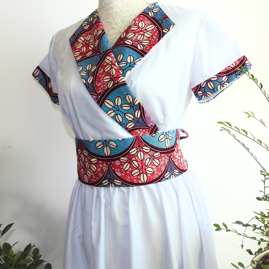 Cowrie wax kimono dress