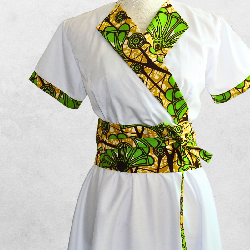 Lotus kimono wax dress