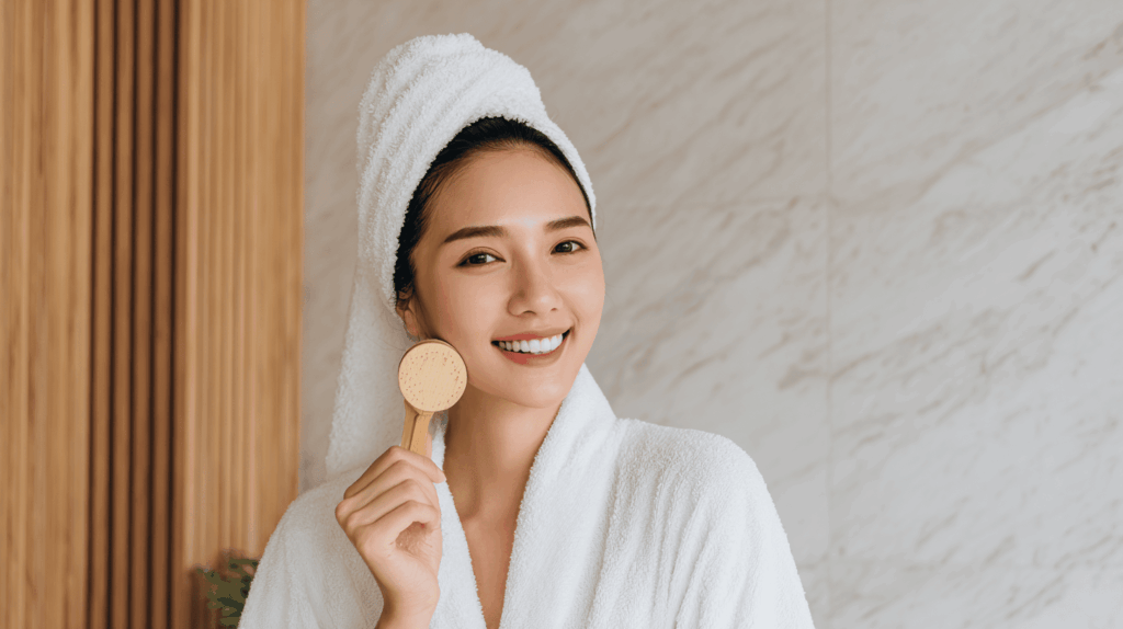 Japonaise brosse visage