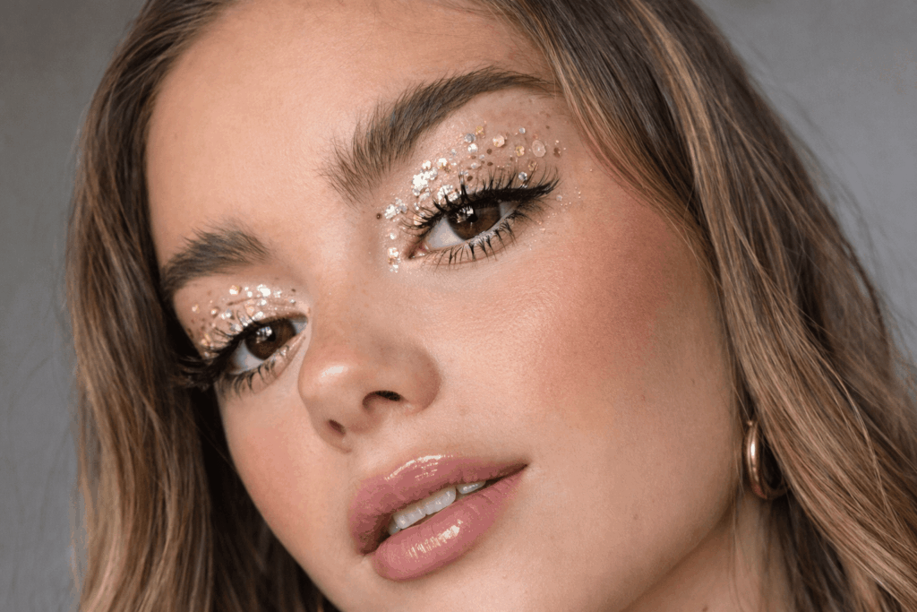 maquillage autour yeux jeune fille