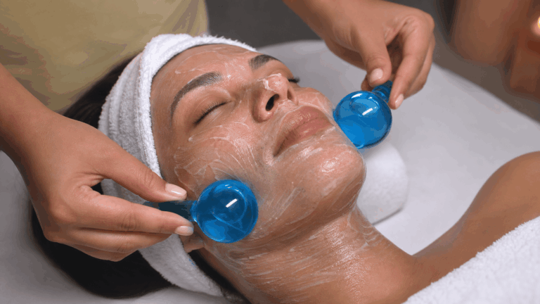 Globe massant visage