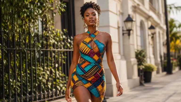 mode-robe-courte-pagne-wax
